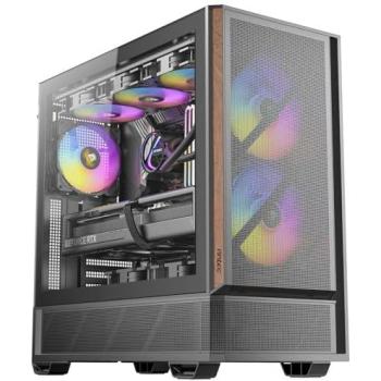 Caja de Ordenador Antec P30 ARGB Mid Tower ATX con Panel Lateral de Cristal Templado Negra