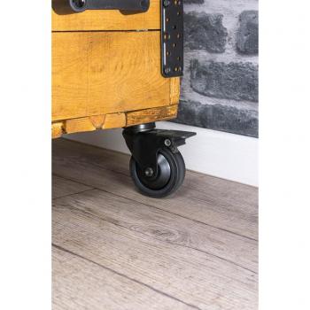 Ruedas giratorias Mac Lean con freno 50 mm 4 piezas negro
