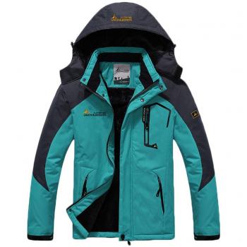 Sawadikaa Hombre Chaqueta de Esquí Chubasqueros Al Aire Libre Impermeable Chaqueta de Nieve Lana Capa Excursionismo Ropa de Deporte