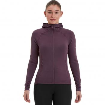 Montane Women's Protium Lite Hooded Fleece Sweatshirt, Mulberry, Size UK 12/EUR 40/US 8/M