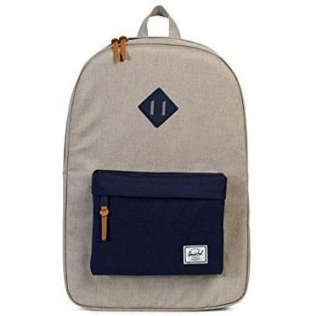 Herschel supply Mochila Co.Heritage., Light Khaki Crosshatch/Peacoat Rubber