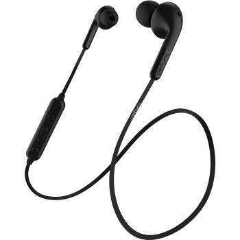 DEFUNC Basic MUSIC Auriculares Bluetooth con 4 horas de tiempo de reproducción, carga rápida de 2 horas, control de llamadas y música multifunción, micrófono integrado, alcance Bluetooth de 10 m negro
