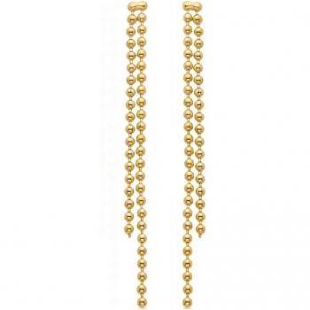 Pendientes Luxenter de Plata de Ley 925 acabados en oro amarillo de 18K - Puldi Essential