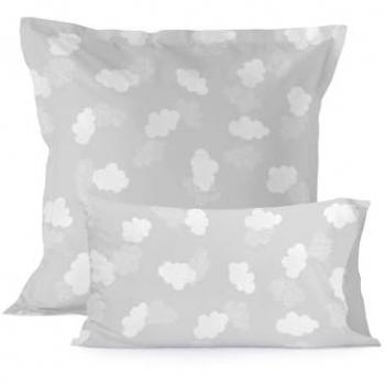 Funda de Almohada Nubes Kids 80x80 cm, 100% Algodón, Calidad 150