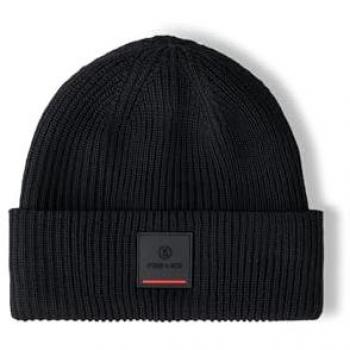 Bogner Fire + Ice Tarek Black Knitted Beanie - One Size