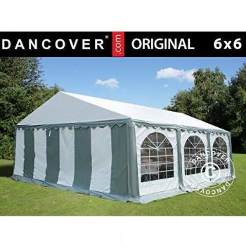 Carpa para Fiestas Dancover 6x6m PVC Original Gris/Blanco