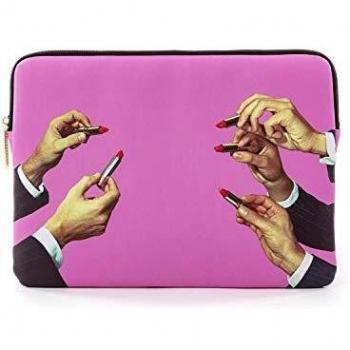 Seletti Laptop Bag Toiletpaper Lipsticks Rosa