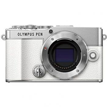 Cámara del Sistema Micro Cuatro Tercios Olympus Pen E-P7 Blanca, Sensor de 20 MP, LCD de Alta definición abatible, vídeo 4K, Wi-Fi, Control de Perfil Monocromo y del Color