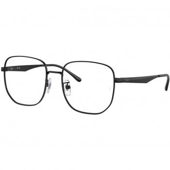 Ray-Ban RX6503D Asian Fit 2509 Men's Eyeglasses Black Size 55 (Frame Only) - Blue Light Block Available