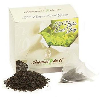 Aromas de Té - Pirámides de Té Negro/Té Negro Pirámides Aroma Natural de Bergamota Antiséptico Natural, 20 Pirámides