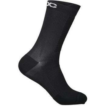 POC Lithe MTB Mid Sock Uranium Black M - Calcetines de ciclismo, color negro, talla M
