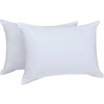 Juego de 2 almohadas de plumas de pato y plumón - 46x71 cm
