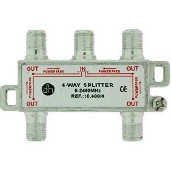 DISTRIBUIDOR ANTENA COAXIAL 1 ENT/4 SAL 10DB ZINC ELECTRO DH