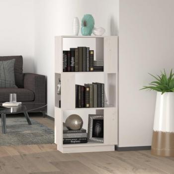 Estantería divisora de espacios de madera de pino, dimensiones 51x25x101 cm, disponible en colores natural, blanco y gris, ideal para oficina, estudio, sala de estar y dormitorio