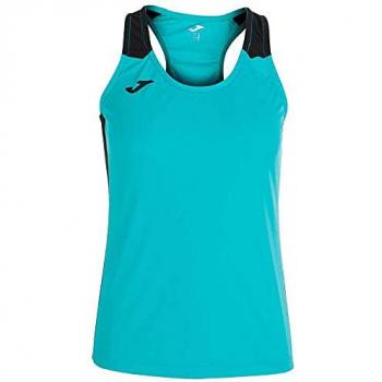 Camiseta de tirantes Joma Record II mujer turquesa negro
