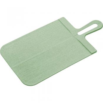 Tabla de cortar plegable Koziol Snap L 24,2 x 46,4 cm verde hoja natural, plástico reciclable y apto para lavavajillas