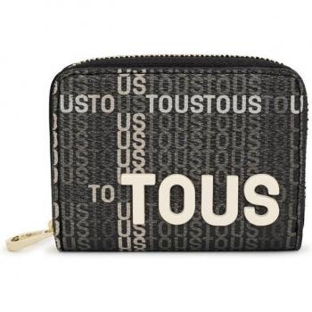 Monedero Tous Cecilia en beige y rojo.
