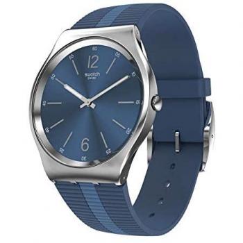 Reloj de cuarzo Swatch Hombre Skin Irony Bienne By Day SS07S111, esfera azul, movimiento de cuarzo