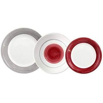 Tognana Virginia - Vajilla de 18 piezas, Stoneware, Marsala