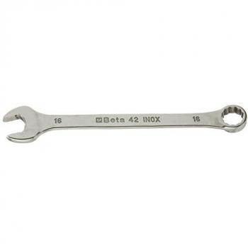 Beta Tools 42INOX16 Stainless Steel Combination Spanner 16mm Open & Offset Ring Ends