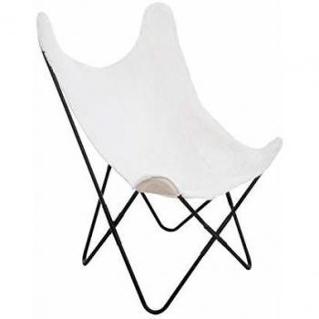 Sillón Atmosphera 'Oslo' de Piel Sintético Blanco - Diseño Elegante y Resistente, Estilo Pelo