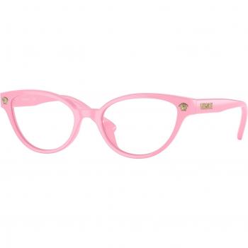 Versace VK3322U Col. 5376 Child Cat Eye Pink Eyewear, Stylish Prescription Glasses with Warranty, Unisex, Size: 45 MM