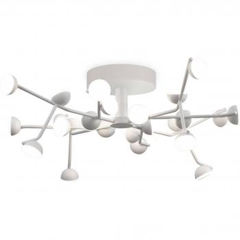 Plafón LED DNA Blanco 24 Bombillas 72W Ø30cm