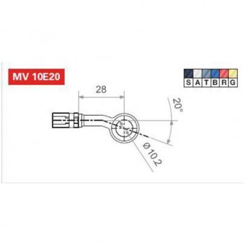 Racord flexible de freno TRW MV10E20G