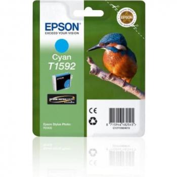 Epson T1592 Kingfisher Cyan Standard Capacity Ink Cartridge 17ml - C13T15924010