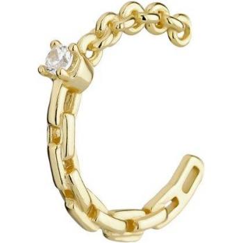 Pendiente earcuff Catarsis Gold de plata bañado en oro con diseño exclusivo