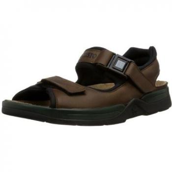 Mephisto ATLAS FIT SANDALCALF 5751 DARK BROWN P1455476 - Sandalias de cuero para hombre, color marrón, talla 43