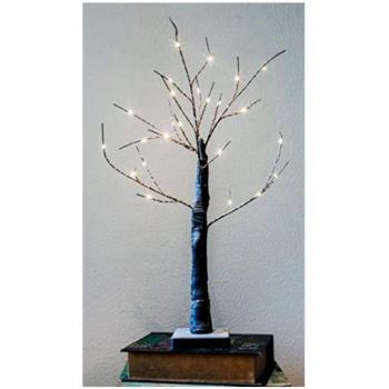 Árbol de Navidad Portátil con 24 Leds Cálidos a Pilas