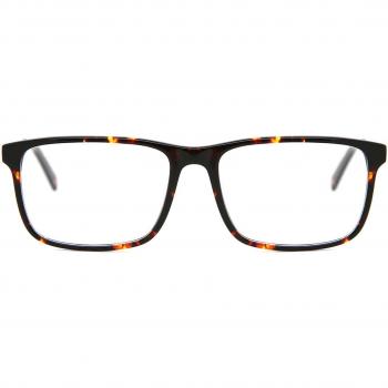 Gafas Recetadas Cuadrado Montura Completa Plástico Tortoiseshell para Hombre - Gafas Anti-Azules - SmartBuy Collection