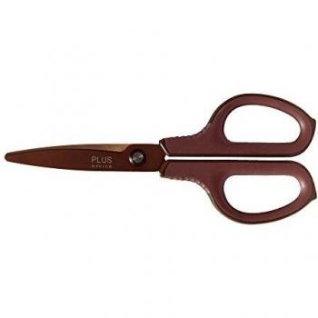 Plus Office 040675 - Tijera Curve Titanio, 174 mm color Gris Cuchillo Negro