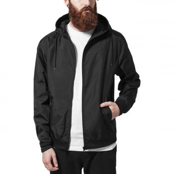 Urban Classics Men's Windbreaker Jacket, Black, M