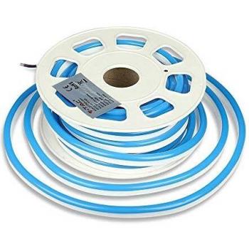Tira LED Neon Flex 24V Azul 10m IP65 8W/m 120 LEDs/mt