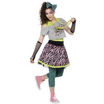 Smiffy's-44345S Disfraz de Enfant Terrible de los 80,, Parte de Arriba, chale, Multicolor, M