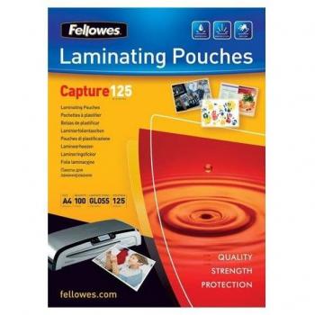 Fellowes Fundas de Plastificar Transparentes Pack de 100 125 Micras Brillo A3