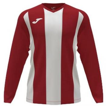 Camiseta manga larga PISA II roja y blanca JOMA