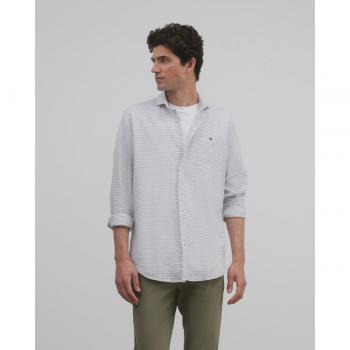 Camisa sport silbon soft raya horizontal azul para Hombre