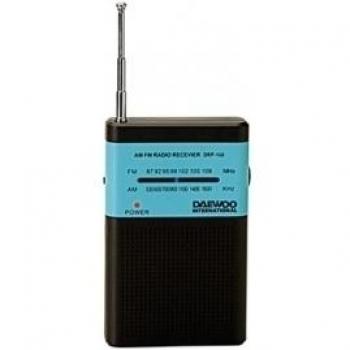DAEWOO DRP-100B Negro+Azul Radio-Reloj, No Aplica