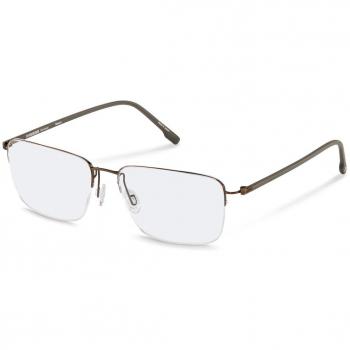 Rodenstock R7142 B Gafas Recetadas para Hombre Marrones, Armazones para Hombre Marrones, 57 Lentes Recetadas Para Hombre Marrónnes
