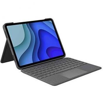 Logitech Folio Touch - Funda con Teclado Retroiluminado y Trackpad para iPad Pro de 11 pulgadas (1ª, 2ª y 3ª generación) - Conector Smart - Color Grafito - Layout