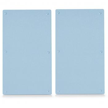 Zeller 26205 Tablas para Cortar, Vidrio, Blanco, 52x30x3 cm, 2 Unidades