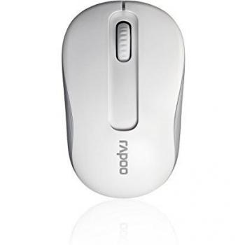 Rapoo M10 - Ratón (RF inalámbrico, Óptico, PC/ordenador portátil, Color blanco, Ambidextro, USB)