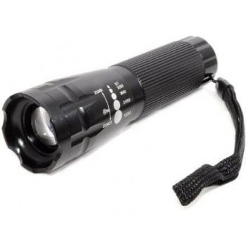 Aluminio Linterna LED SPX200, 180 lúmenes, 5 W linterna LED LENSER linterna 3 modos, resistente a salpicaduras, salpicaduras - ganzoo, negro, AR111, 5 wattsW