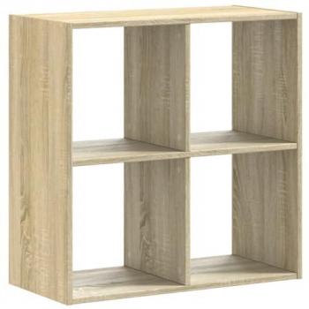Librería Sonoma de Madera Multicapa 68,5x32x68,5 cm en color Marrón