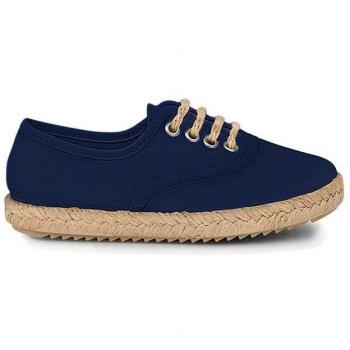 Zapatillas de lona para niños con suela de yute y cordones