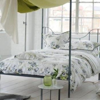 Designers Guild Drap plat Freya - 270X300 cm - Sábana encimera, Color Verde