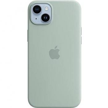 Funda de silicona con MagSafe para iPhone 14 Plus en color verde